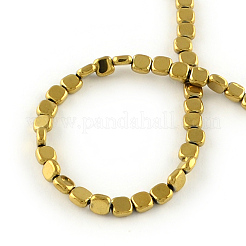 Гальванические немагнитная синтетический гематит бисер пряди&nbsp;X-G-R259-51G