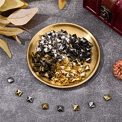 500 шт. 4-х цветные латунные шпильки-заклепки&nbsp;KK-SP0002-54