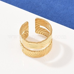 Кольца-манжеты из нержавеющей стали 304 для женщин&nbsp;RJEW-H255-01G-06