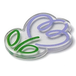 Прозрачные акриловые подвески&nbsp;MACR-Q160-02F