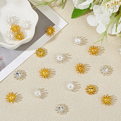 20шт 2-х цветные латунные бусины&nbsp;FIND-ME0002-79