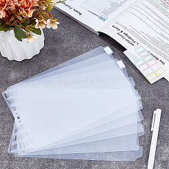 Пластиковые индексные листы-разделители для блокнотов с дисками&nbsp;AJEW-WH0270-720A