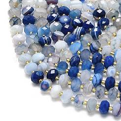 Натуральные полосатые агатовые бусы&nbsp;G-P573-A10-01