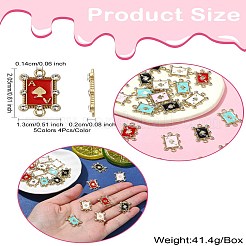 20 шт. 5 цвета сплава кристаллов горного хрусталя пики соединительные подвески&nbsp;FIND-CJ0003-05