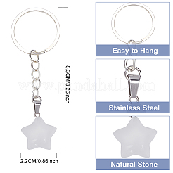 Брелок с кулоном в виде звезды и драгоценных камней&nbsp;KEYC-PH01501