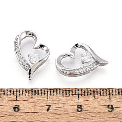 925 подвеска из стерлингового серебра с прозрачным микропаве и цирконием&nbsp;STER-T008-81B-P