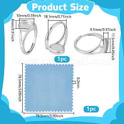Регулируемые 925 фунт стерлингового серебра&nbsp;STER-BC0003-89A