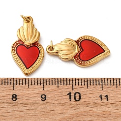 Подвески из нержавеющей стали 304 с эмалью&nbsp;STAS-U061-30G