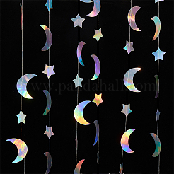 Переливающаяся бумажная гирлянда с блестками&nbsp;HJEW-WH20003-10B