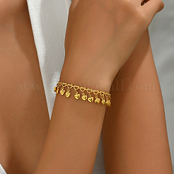 Латунные сердца шарм браслеты&nbsp;GP4978