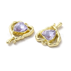 Кулон с плавящимся стеклянным сердцем&nbsp;PALLOY-K001-077G-03