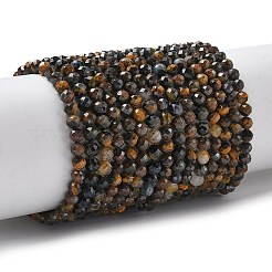 Природных тигровый глаз бисер нитей&nbsp;G-L651-C14-4mm
