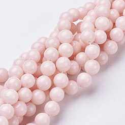 Естественно Mashan нефрита круглые бусины нити&nbsp;G-D263-8mm-XS02