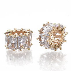 Латунные микро проложить Цирконий Европейский бисером&nbsp;LS-KK-S354-207-NF