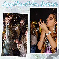 24 шт. полиэстеровые эластичные аксессуары для волос&nbsp;AJEW-CN0003-80