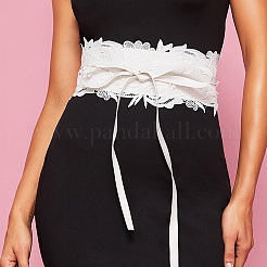 Искусственная кожа цветочные кружева широкие цепные ремни&nbsp;AJEW-WH20077-032B