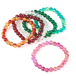 6шт стеклянные бусины для браслетов&nbsp;BJEW-TAC0028