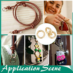 5 шт. латунные кольца пружинного затвора с покрытием стойки&nbsp;KK-ME0003-16