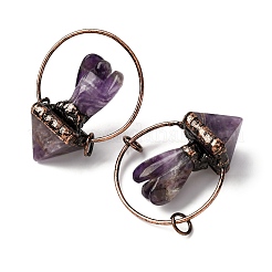 Большие подвески в виде пирамидального ангела из натурального смешанного камня&nbsp;G-B150-03R