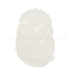Резные подвески из натурального белого нефрита&nbsp;G-S384-01B