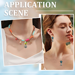 42 шт. 21 стиля синтетических окрашенных бирюзовых морских звезд и сплава морских животных&nbsp;FIND-SC0019-12