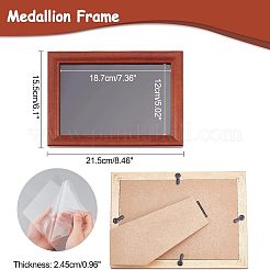 Деревянная военная подставка для монет&nbsp;AJEW-WH0263-19