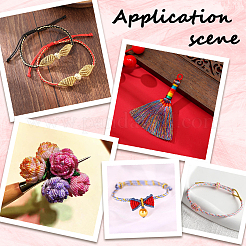 6 рулон плетеного полиэстерового шнура 6 цветов&nbsp;WCOR-CY0001-02A