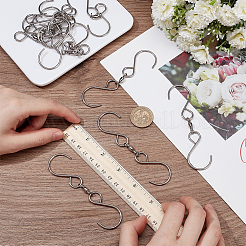 12 шт. 201 нержавеющая сталь вертлюжные крючки&nbsp;FIND-FG0003-65