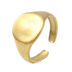 Круглые открытые манжеты из нержавеющей стали 304 для женщин&nbsp;RJEW-M019-13G