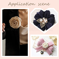 80 шт. пластиковая основа для броши&nbsp;KY-SC0002-39B