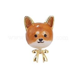 Сиба-ину с эмалированными булавками в виде банта&nbsp;PW-WG5A602-01
