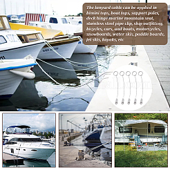 Трос из нержавеющей стали 316 и 304 с пластиковой оболочкой&nbsp;AJEW-WH0314-907