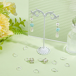 60 шт. 3 стиля фурнитуры для сережек с застежкой-молнией из нержавеющей стали 304&nbsp;STAS-BBC0008-30B