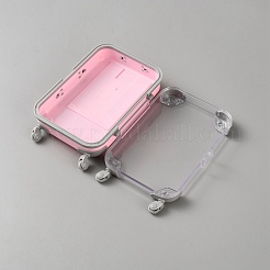 Мини-пластиковый чемоданчик упаковочные коробки для хранения конфет мелкие предметы&nbsp;CON-WH0086-183E