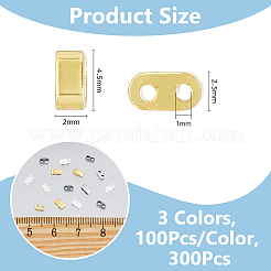 300 шт. 3-цветная гальванизированная немагнитная синтетическая гематитовая бусина G-DC0001-44