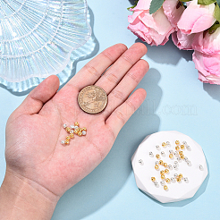 60 шт. двухцветные полые латунные бусины&nbsp;KK-YW0003-67