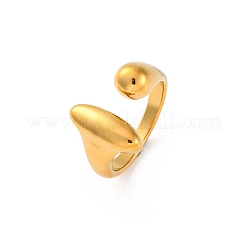 Кольцо из нержавеющей стали 304 открытое манжетное кольцо&nbsp;RJEW-Z082-01D-G