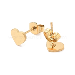 Серьги-гвоздики из нержавеющей стали 304&nbsp;LS-EJEW-K285-01G