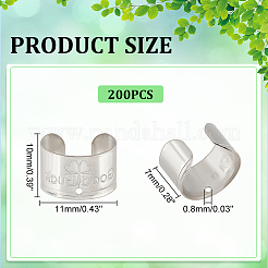 200 шт. фурнитура для амбушюров из нержавеющей стали 304 FIND-DC0002-20