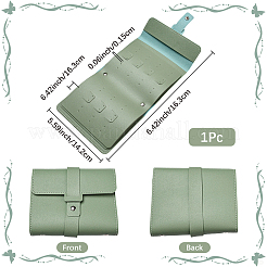 Вырезанная полая 1 шт. искусственная кожа pu сумки для хранения сережек&nbsp;EDIS-CL0001-01B