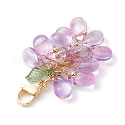 Украшение подвески из стекла и акрила в форме капли&nbsp;HJEW-TA00270