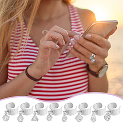 8 шт. кольцо-манжета из нержавеющей стали 304&nbsp;RJEW-UN00036