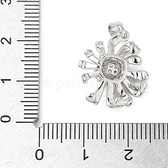 Латунные микро проложить кубического циркония подвески&nbsp;KK-D357-18P