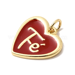 Латунь эмаль подвески&nbsp;KK-G554-04G-03