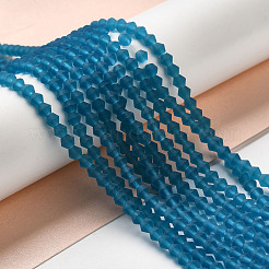 Имитировать нити бус из матового стекла из австрийского хрусталя&nbsp;GLAA-F029-TM3mm-B01