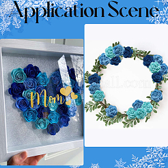 1 комплект самоклеящейся нетканой ткани с розами&nbsp;DIY-SC0032-32A