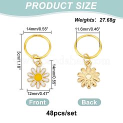 24 шт сплав эмали и железа плетение подвески для волос украшения зажимы&nbsp;OHAR-AB00008