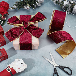 Полиэстеровые бархатные ленты&nbsp;SRIB-WH0011-356B