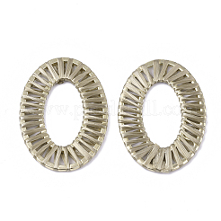 Кольца ручной работы из рафии плетеные WOVE-Q077-22