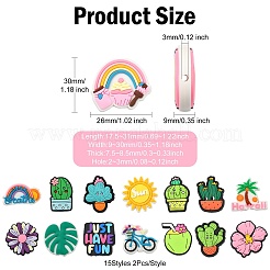 Пластиковые бусины пвх&nbsp;KY-CJ0002-11